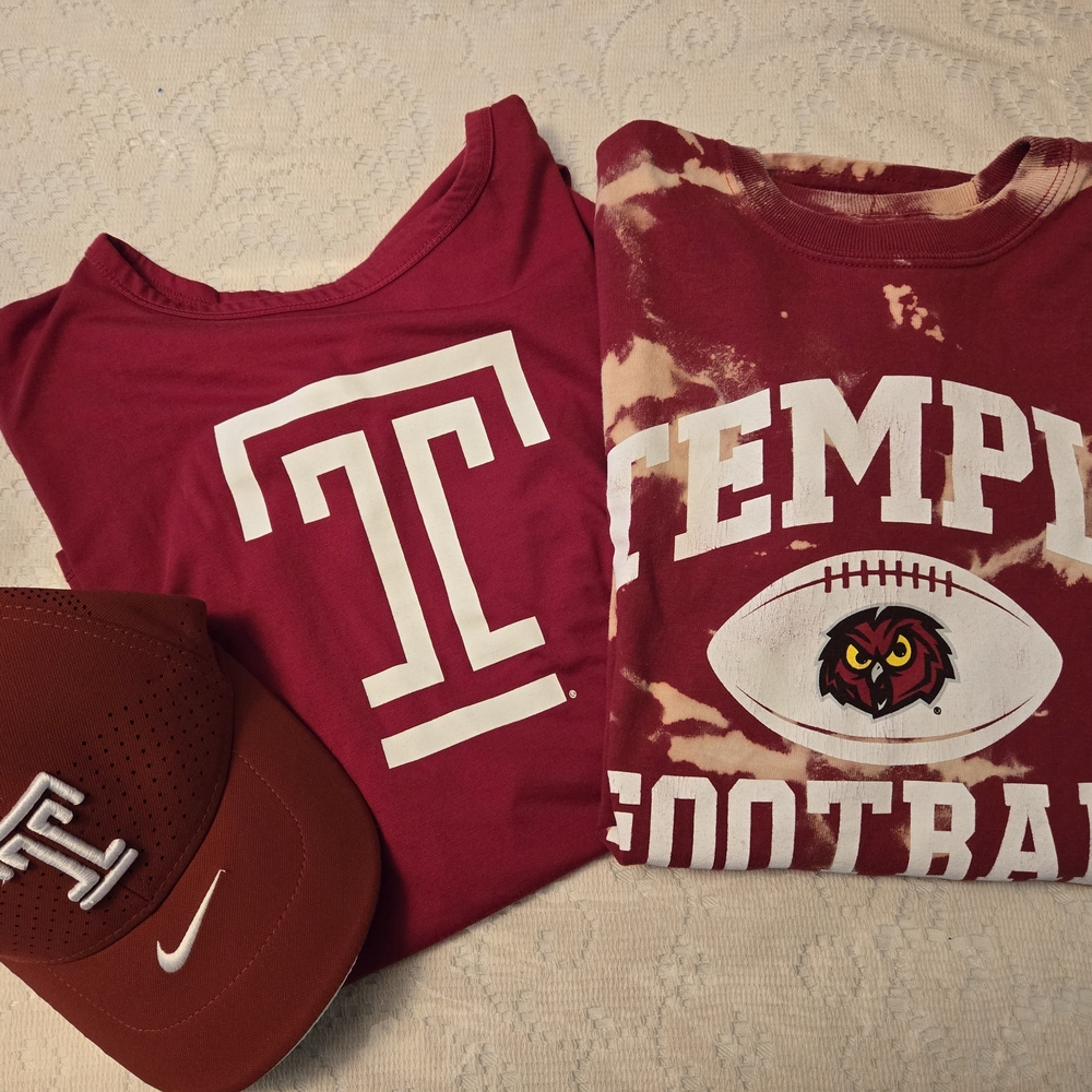 Temple University SShirt and Hat Set